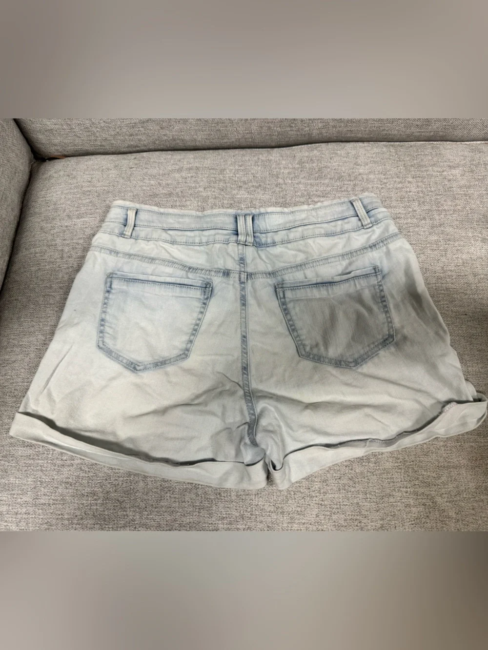 Blue Spice Light Wash Denim Shorts